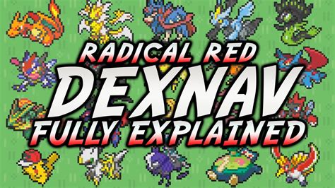 On the bottom is a list of farmable important items such as heart scale and the mushrooms and which pokemon will drop them. . Radical red dex